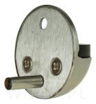 Stoper przykręcany do podłogi lub ściany z gumowym odbojnikiem, stal nierdzewna - 2