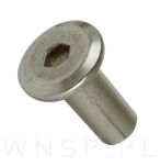M5 X 15 mm, nakrętka Ericson płaska, stal nierdzewna - 4
