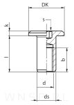 M6 X 15 mm, nakrętka Ericsona płaska - 3