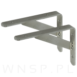 Wspornik do półki ściennej ze wzmocnieniem, 150 x 113 x 25 mm - 6