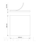 Podkładki filcowe 100 X 100 brąz (1 szt.) - 2