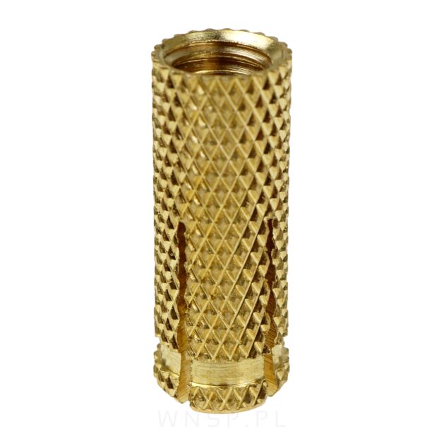 Tuleja mosiężna M4 X 16 mm, rozporowa mosiężna