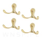 Haczyk 2 ramienny wieszak przykręcany, typ Madera, złoty mat - 5