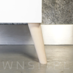 Noga bukowa skośna, stożek 20 cm, surowa ze szpilką M8 x 25 mm - 5