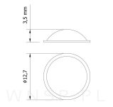 12.7 X 3.5 mm-  Odbojnik do drzwiczek - 3