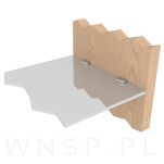 Podpórka do półki szklanej chrom 20 sztuk, wspornik półki, podpórka na bolec Ø 5 mm - 7