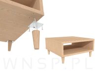 Blacha mocująca 200 sztuk do nóg 70 X 70 X 2 mm, stal, 9 otworów ocynk biały - 5