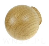 Uchwyt drewniany typ kula dębowy  35 x 36 mm, lakier - 3