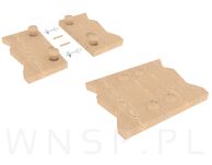 Zaślepki drewniane 50 sztuk do otworu Ø 40 mm jesion, surowe - 4