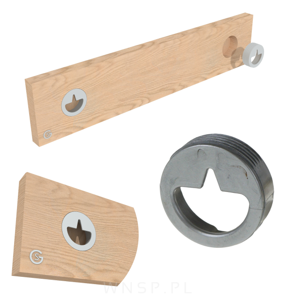 Zawieszka do ścian panelowych i luster - 35 mm