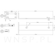 Zestaw 4 nowoczesnych wsporników do półki meblowej 260 mm, czarne - 2