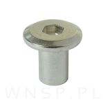 M6 X 12 mm, nakrętka Ericson płaska, stal nierdzewna - 3