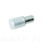 Podpórka do półki z otuliną PE, wspornik półki Ø 5 mm, podpórka 100 sztuk, kołek meblowy ocynk biały - 3