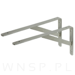 Wspornik do półki ściennej ze wzmocnieniem, 298 x 161 x 25 mm - 6