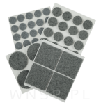 PODKŁADKI FILCOWE POD KRZESŁA, MEBLE, NOGI SAMOPRZYLEPNE ZESTAW 53 SZT SZARY FILC - 5