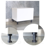 Zestaw 10 sztuk wąskich klipów do nóżki 6 - 15 cm nogi kuchennej regulowanej 100 kg - 4