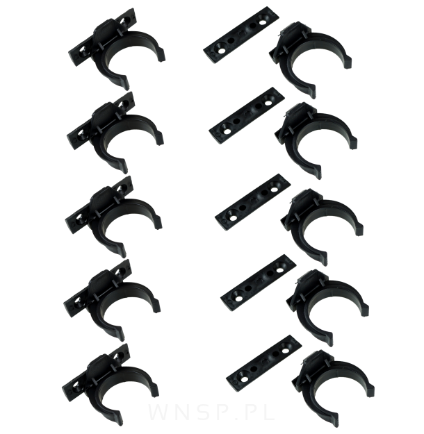 Zestaw 10 sztuk wąskich klipów do nóżki 6 - 15 cm nogi kuchennej regulowanej 100 kg