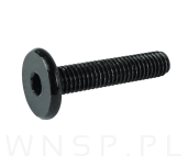M6 X 30  mm metryczny na imbus 4 mm, czarny - 3