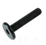 M6 X 30  mm metryczny na imbus 4 mm, czarny - 7