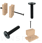 M6 X 30  mm metryczny na imbus 4 mm, czarny - 4