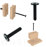 M6 X 30  mm metryczny na imbus 4 mm, czarny - 6