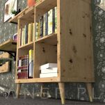 Nóżka dębowa skośna stożek 15 cm surowa, z nakładką antico - 8