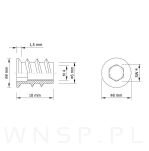 M4 X 10 mm, Mufa wkręcana - 3