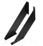 Nowoczesne wsporniki na krawędź półki ściennej 2 sztuki, FLEX 25 x 25 cm - 4