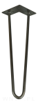 Noga stalowa z pręta 12 mm, typ Hairpin, stalowa surowa, lakier bezbarwny 400 mm - 2