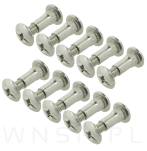 10 x Złącze meblowe śrubowe Ø 8 mm M6 (25 - 35 MM) do szafek, płyt meblowych - 3