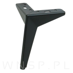 Noga meblowa GWIAZDA 17 cm, czarny mat - 5