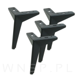 Noga meblowa GWIAZDA 17 cm, czarny mat - 9