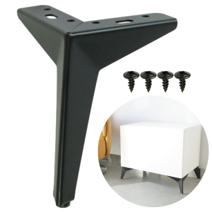 Noga meblowa GWIAZDA 17,5 cm, czarny mat