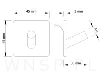 Haczyk, uchwyt, wieszak stal nierdzewna, kolor mosiądz samoprzylepny - 2