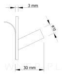 Haczyk, uchwyt, wieszak stal nierdzewna, kolor mosiądz samoprzylepny - 5