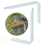 Wspornik do półki ściennej 350 x 230 mm, biały - 5