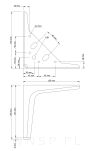 Noga meblowa typ V 15 CM, chrom - 3