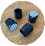 Ślizgacz ochronny PVC okrągły na nogę Ø 12 mm, czarny z filcem - 4