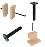M6 X 35 mm metryczny na imbus 4 mm, czarny - 6