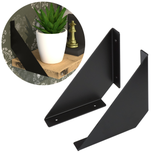 Nowoczesne wsporniki do półki ściennej, FLEX 150 x 150 mm