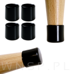 Ślizgacz ochronny PVC okrągły na nogę Ø 28 mm czarny - 6