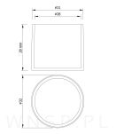 Ślizgacz ochronny PVC okrągły na nogę Ø 28 mm czarny - 3
