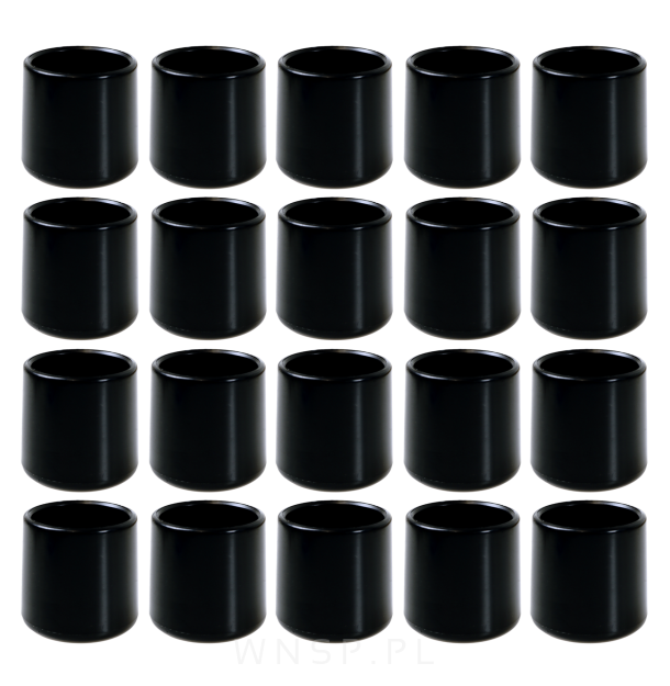 Ślizgacz ochronny PVC okrągły na nogę Ø 28 mm czarny