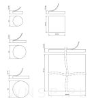 PODKŁADKI FILCOWE POD KRZESŁA, MEBLE, NOGI SAMOPRZYLEPNE ZESTAW 154 SZT SZARY FILC - 2