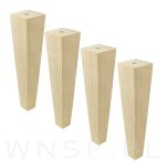 Noga bukowa surowa stożek kwadrat 60/30 mm, 20 cm - 9