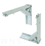 Wsporniki składane do półki 2 sztuki 19,4 x 11,2 cm - 6