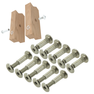 10 x Złącze meblowe śrubowe Ø 5 mm M4 (20 - 25 MM) do szafek, płyt meblowych