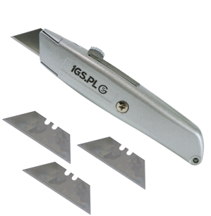 NÓŻ DO TAPET Z WYMIENNYM OSTRZEM TRAPEZOWYM NOŻYK TRAPEZOWY DO KABLI