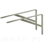 Wspornik do półki ściennej ze wzmocnieniem, 400 x 257 x 25 mm - 6