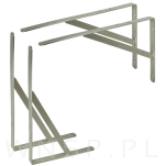 Wspornik do półki ściennej ze wzmocnieniem, 400 x 257 x 25 mm - 8